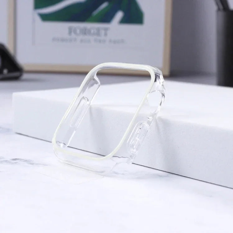 Luminous Hollow Colorful PC Watch Case, For Apple Watch Series 9 / 8 / 7 45mm, For Apple Watch Series 6/5/4/SE 44mm, For Apple Watch Series 3/2/1 42mm, For Apple Watch Series 9 / 8 / 7 41mm, For For Apple Watch Series 6/5/4/SE 40mm