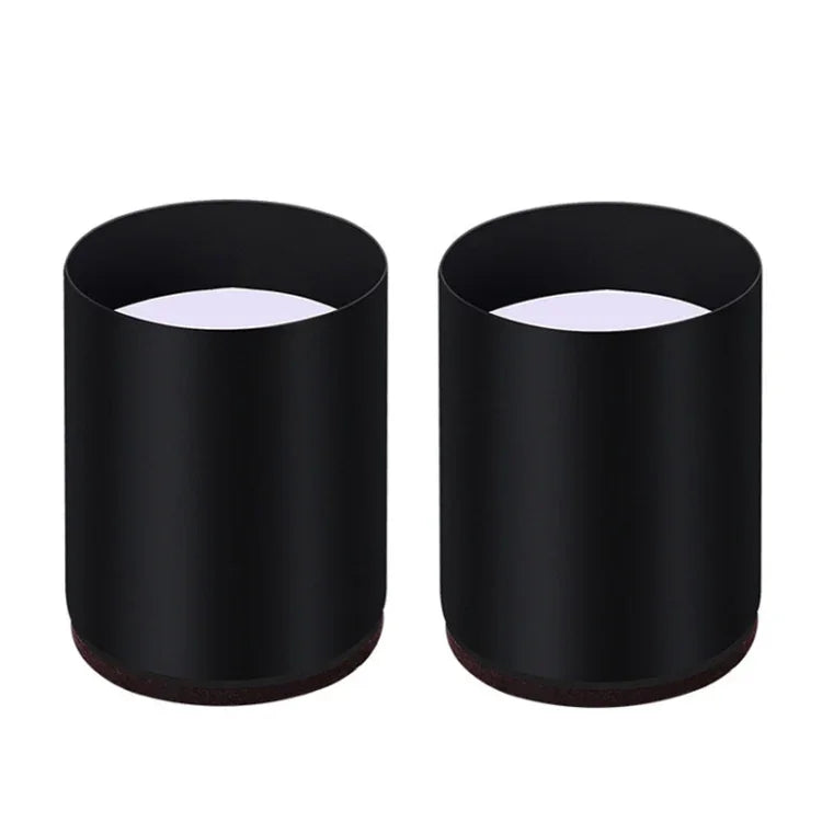 2pcs/set Furniture Carbon Steel Wraparound Heightening Foot Pad, Style:, Round 4x5cm (Black), Round 4x5cm (Brown), Round 6x5cm (Black), Round 6x5cm (Brown), Round 6x10cm (Black), Round 6x10cm (Brown), Square 4x5cm (Black), Square 4x5cm (Brown)