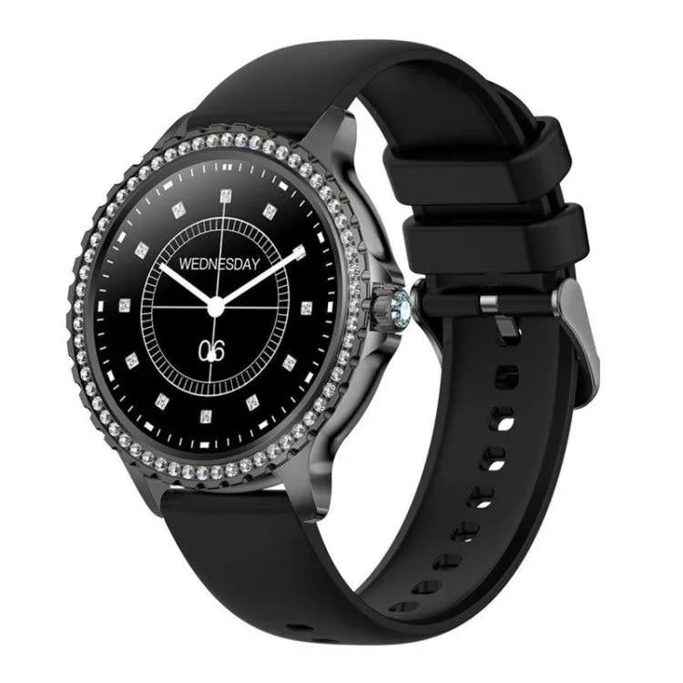 Bluetooth Calling AI Voice Assistant Life Waterproof Sports Smartwatch, Black Silicone Strap, Gold Pink Silicone Strap, Silver Gray Silicone Strap, Gold Rough Steel Strap+Pink Silicone Strap, Silver Rough Steel Strap+Gray Silicone Strap