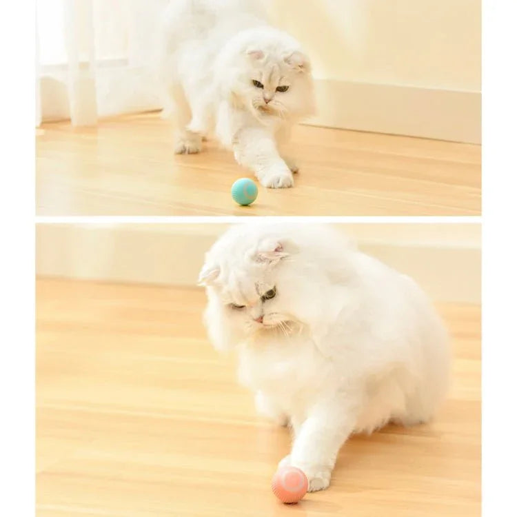 0001 Smart Gravity Teaser Cat Rolling Ball Teeth Resistant Cat Toys - Trustpick