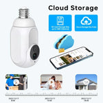 1080P Bulb Type WiFi Surveillance Camera Support Night Vision & Two - way Intercom & Motion Detection - Trustpick