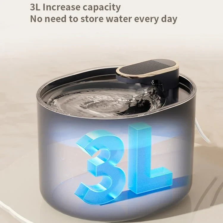 3L Electric Pet Water Dispenser Automatic Cat Water Fountain With Light - Trustpick