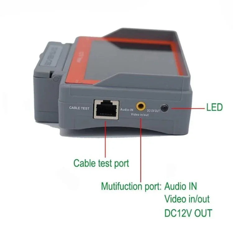 5300ACT 5 Inch HD Surveillance Tester Analog/Coaxial AHD/TVI/CVI Supports 8MP Engineering Tool - Trustpick