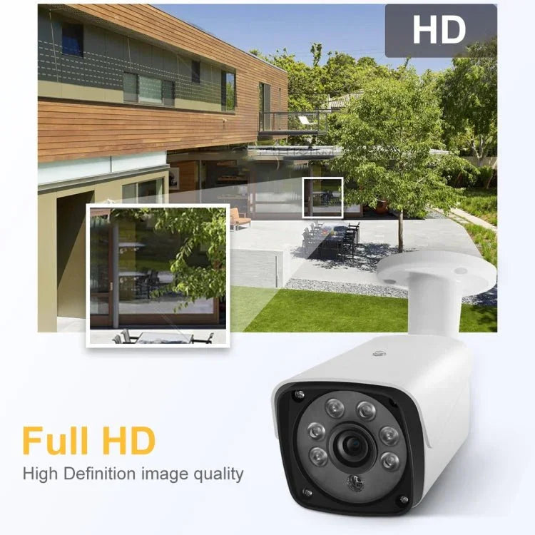 633W / A 3.6mm Lens 1500 TVL CCTV DVR Surveillance System IP66 Weatherproof Indoor Security Bullet Camera with 6 LED Array, Support Night Vision - Trustpick