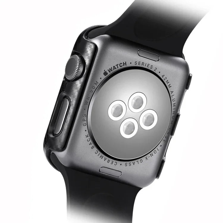 PC Carbon Fiber Frame Protection Case for Apple Watch Series 3 & 2 & 1 38mm, For Apple Watch Series 3 & 2 & 1 38mm