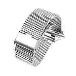 304 Stainless Steel Milanese Watch Band with Connector For Apple Watch Series 10 42mm / 9&8&7 41mm / SE 3&SE 2&6&SE&5&4 40mm / 3&2&1 38mm, For Apple Watch Series 7  41mm / & 6 & SE & 5 & 4 40mm