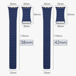 For Apple Watch 42mm Loop Magnetic Closure Clasp PU Leather Watch Band