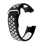 Two-color Round Hole Silicone Watch Band for Fitbit Charge 3, Watch Band Size:145-210mm