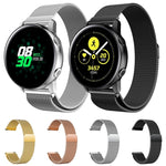 Milanis Magnetic Stainless Steel Mesh Wrist Strap WatchBand for Galaxy Watch Active 20mm