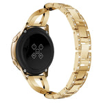 X-shaped Diamond Stainless Steel Wrist Strap WatchBand for Galaxy Watch Active 20mm