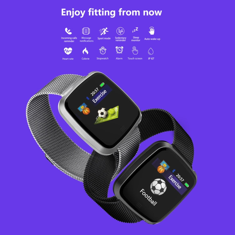 DTNO.1 G12 1.3 inches OLED Color Screen Smart Bracelet IP67 Waterproof, Nylon Watchband, Support Call Reminder /Heart Rate Monitoring /Sedentary Reminder /Multi-sport Mode