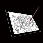 A4 Size 5W 5V LED LED Stepless Dimmable Acrylic Copy Boards for Anime Sketch Drawing Sketchpad, with USB Cable , Size：220x330x5mm, Stepless Dimmable