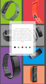 CHIGU C1Plus Fitness Tracker 0.96 inch IPS Screen Smartband Bracelet, IP67 Waterproof, Support Sports Mode / Blood Pressure / Sleep Monitor / Heart Rate Monitor / Fatigue Monitor / Sedentary Reminder, C1 Plus Red, C1 Plus Black, C1 Plus Blue           ...