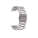 For Samsung Gear S3 Classic Smart Watch Butterfly Buckle 3 Beads Stainless Steel Watchband