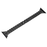 Colorful Diamond Stainless Steel Watch Band for Apple Watch Series 7 41mm / 6 & SE & 5 & 4 40mm / 3 & 2 & 1 38mm