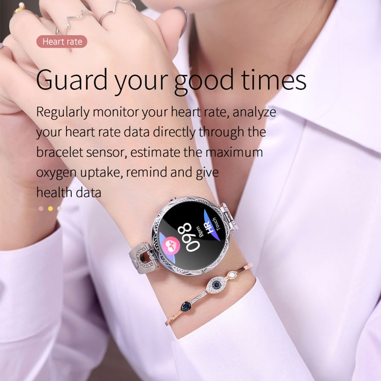 AK15 Fashion Smart Female Bracelet, 1.08 inch Color LCD Screen, IP67 Waterproof, Support Heart Rate Monitoring / Sleep Monitoring / Remote Photography