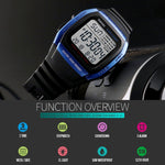 SKMEI 1278 Fashionable Outdoor 50m Waterproof Digital Watch Student Sports Wrist Watch Support 5 Group Alarm Clocks