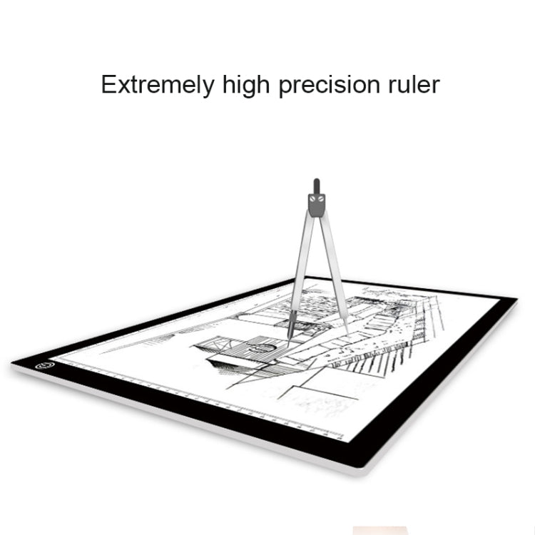 A3 8W 5V LED USB Three Level of Brightness Dimmable  Acrylic Scale Copy Boards Anime Sketch Drawing Sketchpad with USB Cable, Three Level of Brightness Dimmable with USB Cable & Power Adapter