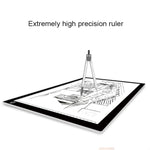 A3 8W 5V LED USB Stepless Dimming Acrylic Scale Copy Boards Anime Sketch Drawing Sketchpad with USB Cable & Power Adapter, Stepless Dimming with USB Cable & Power Adapter