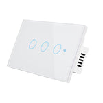 TC120 Wifi Smart Light Switch Glass Screen Touch Panel Voice Control Wireless Wall Switch Work with Alexa Echo / Google Home