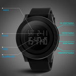 SKMEI 1142 Multifunctional Men Outdoor Sports Noctilucent Waterproof Silica Gel Digital Watch