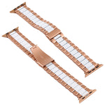 For Apple Watch Series 10 42mm / 9&8&7 41mm / SE 3&SE 2&6&SE&5&4 40mm / 3&2&1 38mm Stainless Steel Wrist Strap Watch Band, For Apple Watch Series 7 41mm / 6 & SE & 5 & 4 40mm / 3 & 2 & 1 38mm                                                             ...