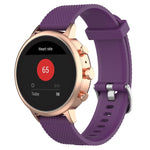 18mm Texture Silicone Wrist Strap Watch Band for Fossil Female Sport / Charter HR / Gen 4 Q Venture HR