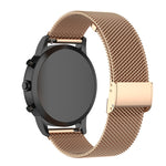 22mm Metal Mesh Wrist Strap Watch Band for Fossil Hybrid Smartwatch HR, Male Gen 4 Explorist HR, Male Sport