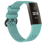 Square Hole Adjustable Sport Watch Band for FITBIT Charge 3