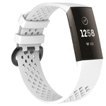 Square Hole Adjustable Sport Watch Band for FITBIT Charge 3