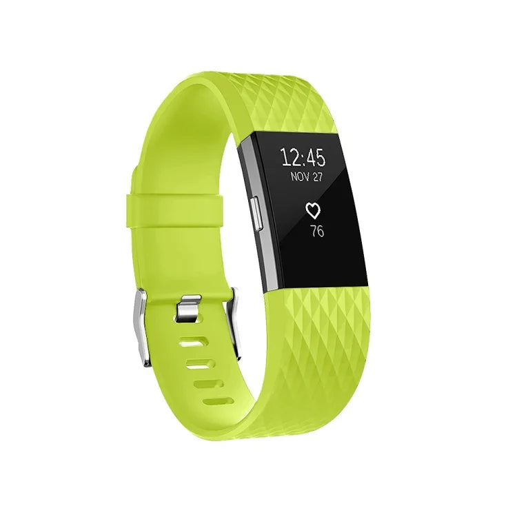 Diamond Pattern Adjustable Sport Watch Band for FITBIT Charge 2, Size: S, 10.5x8.5cm, S