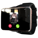 LOKMAT 4G smart watch displaying a video call screen with a contact name and call buttons.