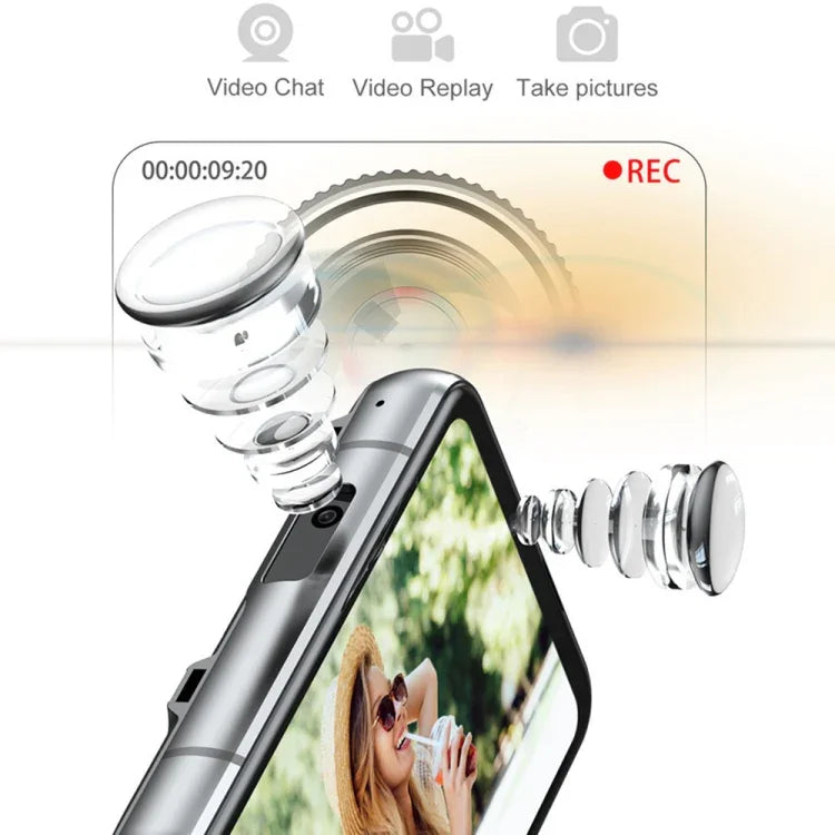 Image of the LOKMAT 4G smart watch showcasing camera features for video chat and picture taking.
