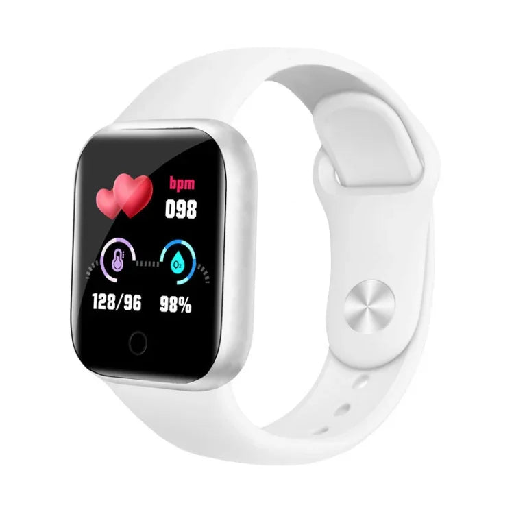 Y68 1.44 inch Smart Watch, Support Heart Rate Blood Pressure Blood Oxygen Monitoring, Y68 Black, Y68 Pink, Y68 White