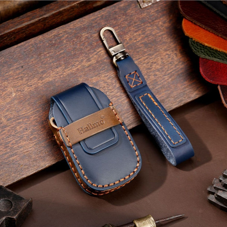 For Chevrolet 4-button Hallmo Car Cowhide Leather Key Protective Cover Key Case, C113
