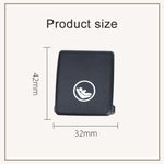 Rear Child Seat Belt Buckle Cover For volvo V90 / S90 / S60 / XC40 / XC60, Left-Drive