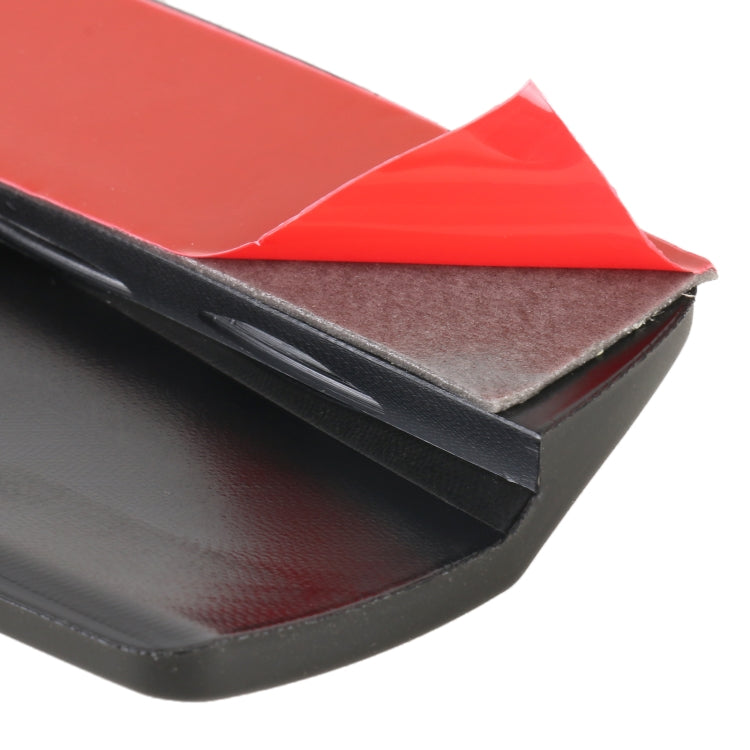 1 Pair Car Carbon Fiber Silicone Bumper Strip, Style: Short, Carbon Fiber