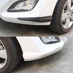 1 Pair Car Carbon Fiber Silicone Bumper Strip, Style: Short, Carbon Fiber