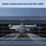 Car Knob Air Outlet Invisible Aluminum Alloy Gravity Holder