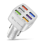 BK-360 6 in 1 QC3.0+3.1A USB luminescent Car Charger, BK-360