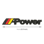 Car Germany Flag Style Power Metal Personalized Decorative Stickers, Size: 14x3x0.3cm, Germany Flag Style Power