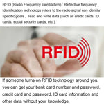 10 PCS Aluminum Foil RFID Blocking Credit Card ID Bank Card Case Card Holder Cover, Size: 9.1*6.3cm, RFID 10pcs