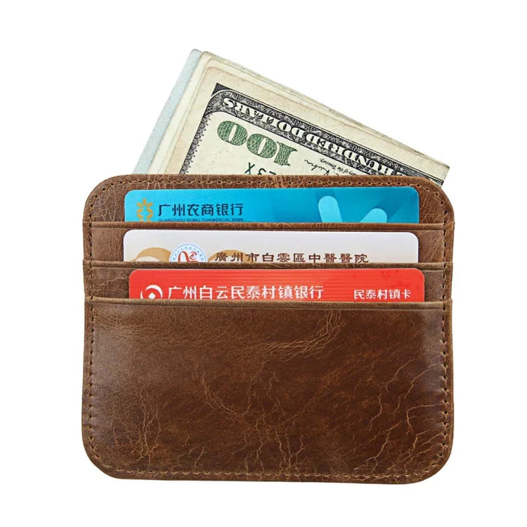 KB108 Antimagnetic RFID Fashion Crazy Horse Texture Bus Credit Card Package burglar brush, KB108