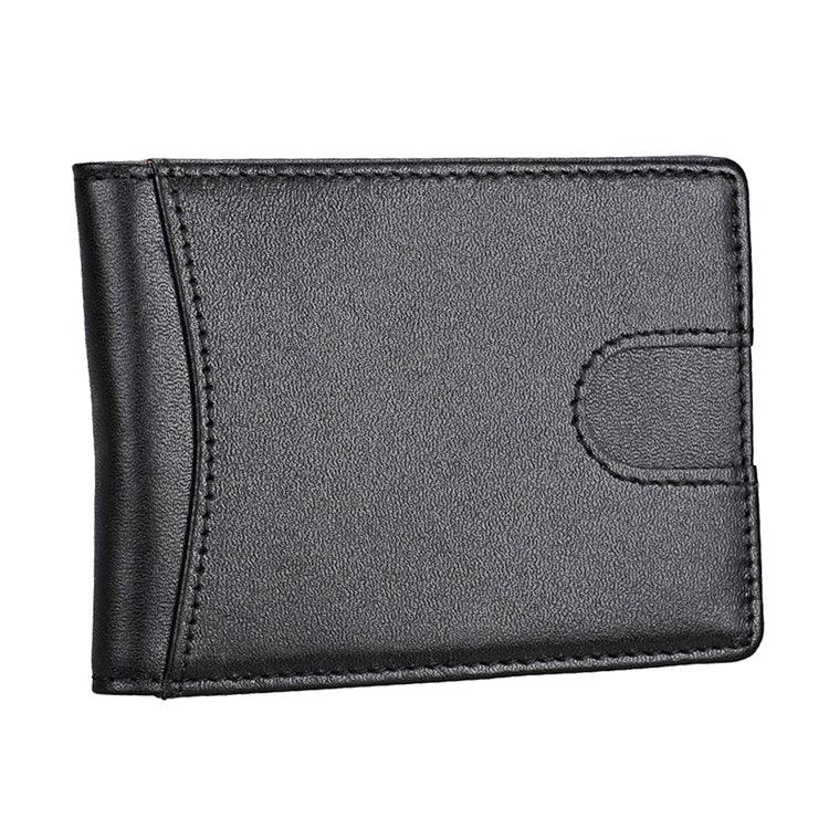 9602 Antimagnetic RFID Mini Crazy Horse Texture Leather Wallet Billfold, 9602