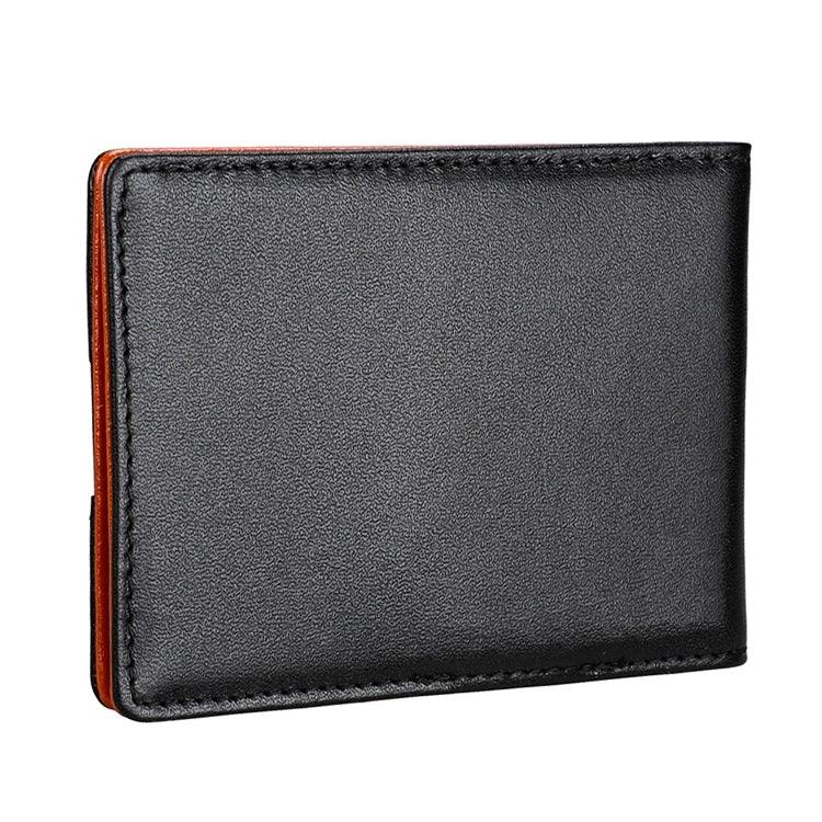 9602 Antimagnetic RFID Mini Crazy Horse Texture Leather Wallet Billfold, 9602