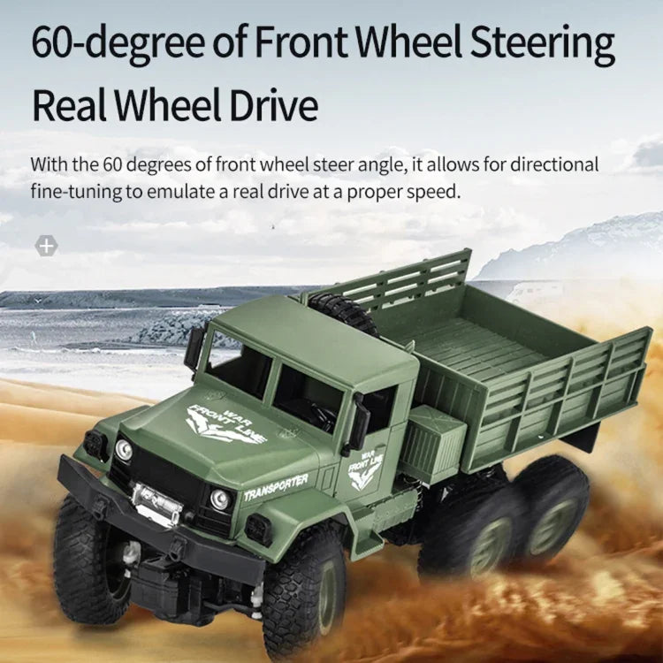 JJR/C 1:18 2.4Ghz 4 Channel Remote Control Dongfeng 8 Six-wheeled Armor Truck Vehicle Toy, Dongfeng 8 (Green), Dongfeng 8 (Yellow)