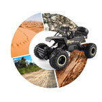 HD6026 1:12 Large Alloy Climbing Car Mountain Cross-country Four-wheel Drive Remote Control Car Toy, Size: 37cm, HD6026 1:12(Gold), HD6026 1:12(Red), HD6026 1:12(Silver), HD6026 1:12(Black), 6255 2.4GHz 1:16(Green)