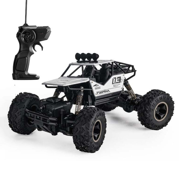 HD6026 1:16 Large Alloy Climbing Car Mountain Cross-country Four-wheel Drive Remote Control Car Toy, Size: 28cm, HD6026 1:16(Blue), HD6026 1:16(Red), HD6026 1:16(Silver), HD6026 1:16(Black)