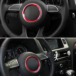 Car Aluminum Steering Wheel Decoration Ring For Audi, For Audi