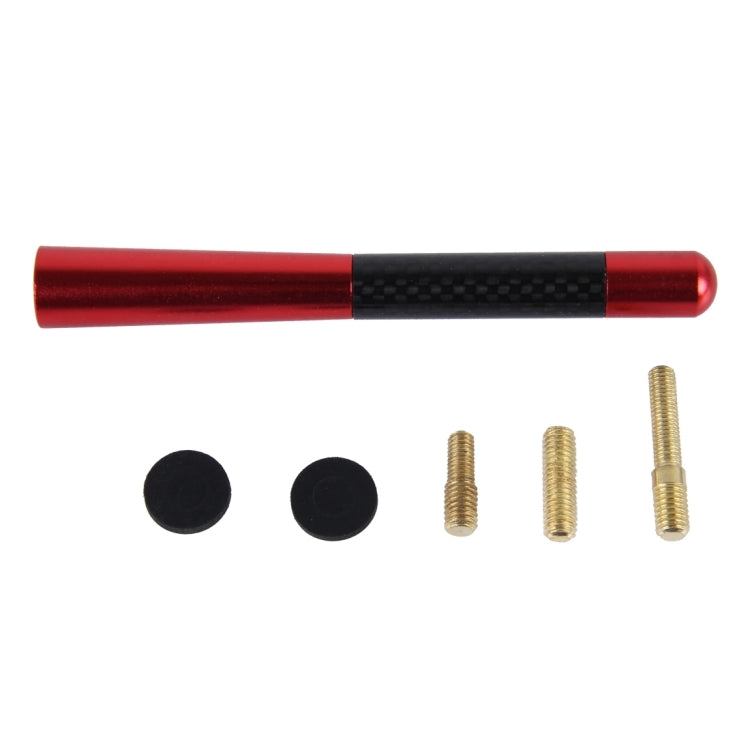 Carbon Fiber Aluminum Short Antenna Polished Universal Screws Base(Big Size), 12cm